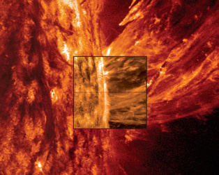 Eyección de masa coronal captada por IRIS. Fuente: NASA.