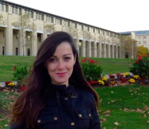 Luz Rello en la Carnegie Mellon University de Pittsburgh (Pensilvania, EEUU), lugar en que realiza actualmente sus investigaciones. Imagen: Miguel Ballesteros.