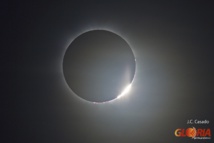 Eclipse del 13 noviembre de 2012 observado por el proyecto GLORIA desde Cairns, Australia (créditos J.C. Casado, gloria-project.eu).