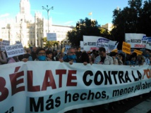 Manifestación en Madrid el 17 de octubre contra la pobreza y la desigualdad. Fuente: Jonás Candalija.