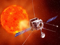 Solar Orbiter acercándose al Sol (concepción artística). Fuente: ESA.