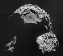 Agilkia, lugar de aterrizaje de Philae en el cometa. Fuente: ESA.