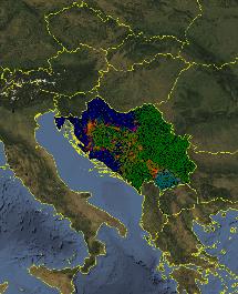 Aplicación del modelo a la antigua Yugoslavia. NECSI.