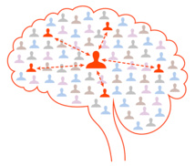 Las neuronas y los ‘amigos’ de Facebook interactúan de forma similar, ha revelado un estudio. Fuente: Universidad de Basilea.