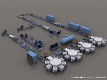 Maqueta de la línea de producción ideada por Applied Materials (Business Wire). Maqueta de la línea de producción ideada por Applied Materials (Business Wire).