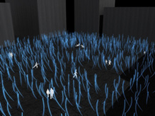 Dispositivo bioluminiscente de señalización e iluminación ambiental alimentado por poblaciones de Pyrocystis fusiformis. Imagen: Eduardo Mayoral. Fuente: SINC. Dispositivo bioluminiscente de señalización e iluminación ambiental alimentado por poblaciones de Pyrocystis fusiformis. Imagen: Eduardo Mayoral. Fuente: SINC.