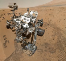 Autorretrato de Curiosity en Marte en octubre de 2012. Imagen: NASA. Fuente: Wikipedia.
