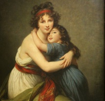 Elisabeth Louise Vigée-Lebrun, Madame Vigée-Lebrun et sa fille, autorretrato de Louise Élisabeth Vigée Le Brun con su hija (1789). Fuente: Wikipedia.