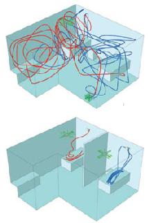 Patrones de los flujos de aire contaminados. Universidad de Leeds. Patrones de los flujos de aire contaminados. Universidad de Leeds.