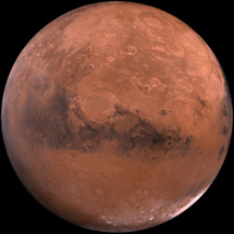 Marte. Imagen: USGS. Fuente: Wikipedia.