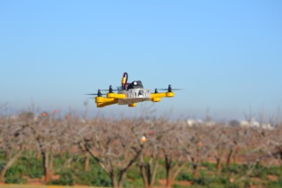 El dron ÍO FPV. Fuente: UPV. El dron ÍO FPV. Fuente: UPV.