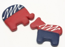 Colores que simbolizan partidos políticos. Fuente: UCSB. Colores que simbolizan partidos políticos. Fuente: UCSB.