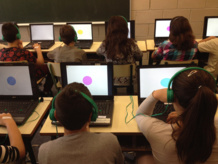 Niños realizando las pruebas cognitivas del estudio. Imagen: Judith González. Fuente: Creal. Niños realizando las pruebas cognitivas del estudio. Imagen: Judith González. Fuente: Creal.