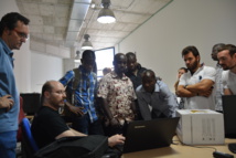 La delegación ghanesa, en España. Fuente: UPCT.