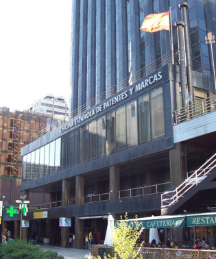 Sede de la Oficina Española de Patentes y Marcas, en Madrid. Imagen: Luis García. Fuente: Wikipedia.