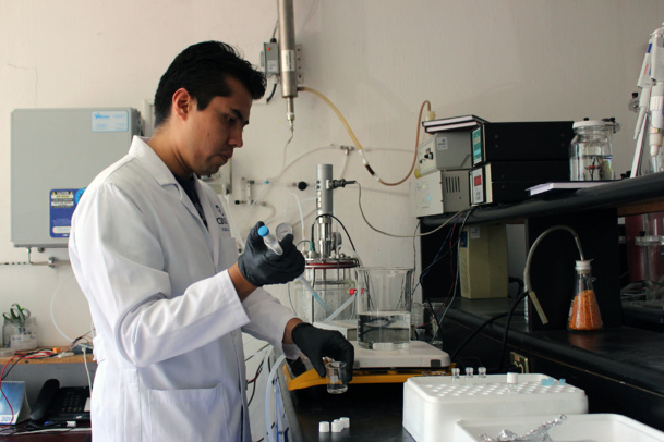 Proceso de Oxidación Avanzada basado en Ozono. Fuente: AlphaGalileo. Proceso de Oxidación Avanzada basado en Ozono. Fuente: AlphaGalileo.