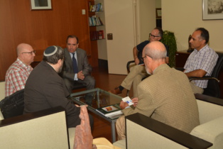 Reunión de la UPCT con Isaac Chocron. Fuente: UPCT. Reunión de la UPCT con Isaac Chocron. Fuente: UPCT.