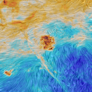 Las Nubes de Magallanes y el filamento interestelar. Fuente: ESA/Planck Collaboration.