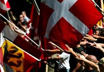 Manifestación de extrema derecha en Suiza. Le Matin. Manifestación de extrema derecha en Suiza. Le Matin.