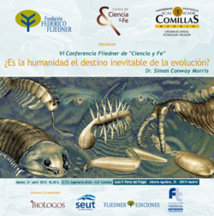 Cartel de la VI Conferencia Fliedner de Ciencia y Fe (2015). Fuente: Centro de Ciencia y Fe. Cartel de la VI Conferencia Fliedner de Ciencia y Fe (2015). Fuente: Centro de Ciencia y Fe.