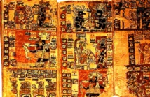 Códice maya de Madrid. Fuente: Wikipedia.