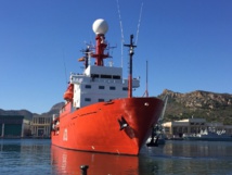 El buque Hespérides. Fuente: Unidad de Tecnología Marina (UTM-CSIC). El buque Hespérides. Fuente: Unidad de Tecnología Marina (UTM-CSIC).