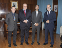 De izquierda a derecha, Fossas, Conde, Mora y Franco. Fuente: UPM.