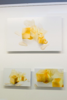 La tortilla cúbica de Koldo Rodero, fotografiada por José Luis Larrión. Fuente: UPNA. La tortilla cúbica de Koldo Rodero, fotografiada por José Luis Larrión. Fuente: UPNA.