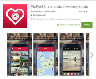 Aplicación PicFeel. Fuente: UJI. Aplicación PicFeel. Fuente: UJI.