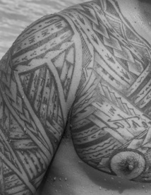Tatuajes tradicionales samoanos. Imagen: De Franfur. Fuente: Wikimedia Commons.