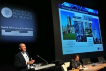 Tom Hockaday, durante su presentación. Fuente: UPV. Tom Hockaday, durante su presentación. Fuente: UPV.