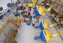 Las boyas antes de ser instaladas Las boyas antes de ser instaladas