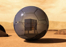 La esfera se alimenta con panales solares adosados en su exterior. Per Samuelsson (NS).