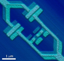 Imagen microscópoca de un qubit. Delft University of Technology.