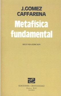 Portada de uno de los libros de José Gómez Caffarena. Portada de uno de los libros de José Gómez Caffarena.