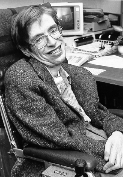 Stephen Hawking en los años 80. Imagen: NASA. Fuente: Wikimedia Commons.