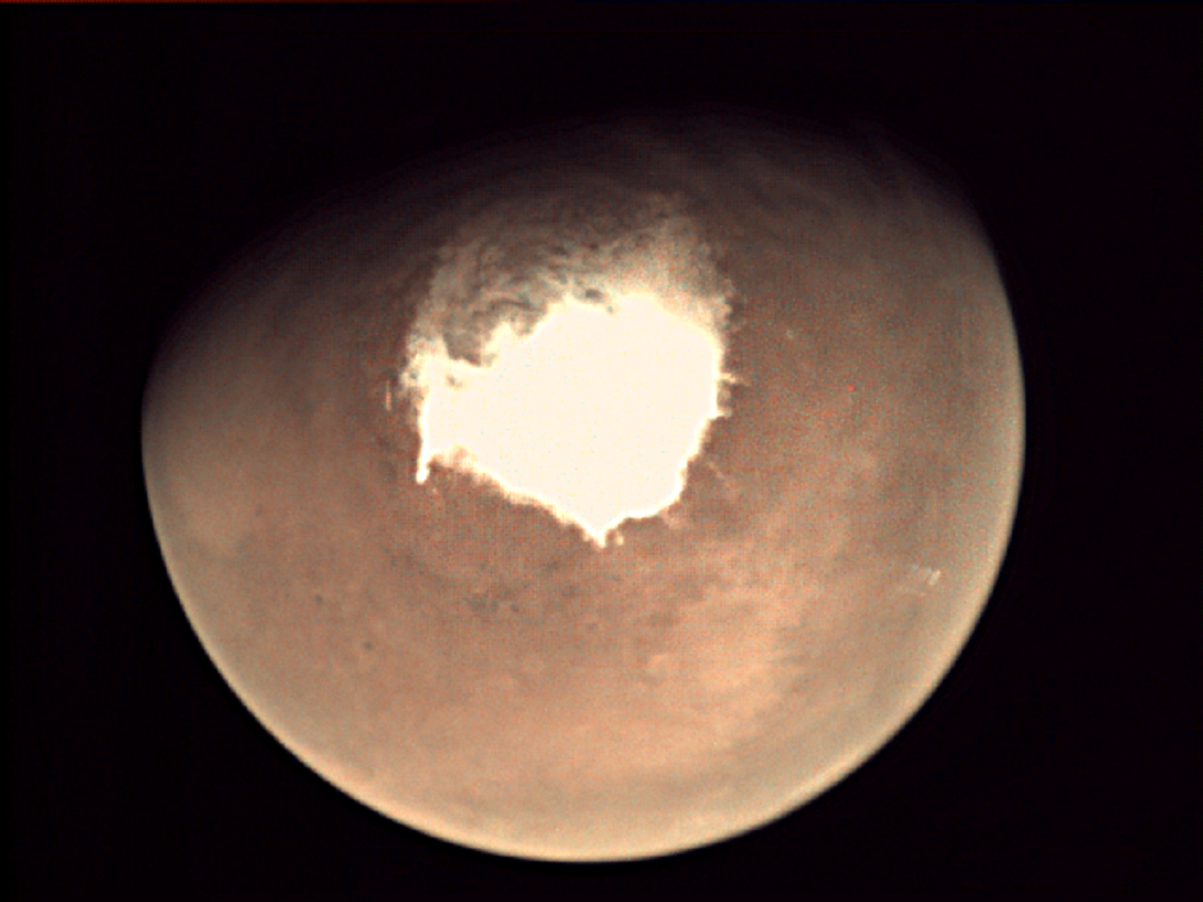 El planeta rojo captado por la misión ExoMars 2016 el pasado 16 de octubre. Fuente: ESA.