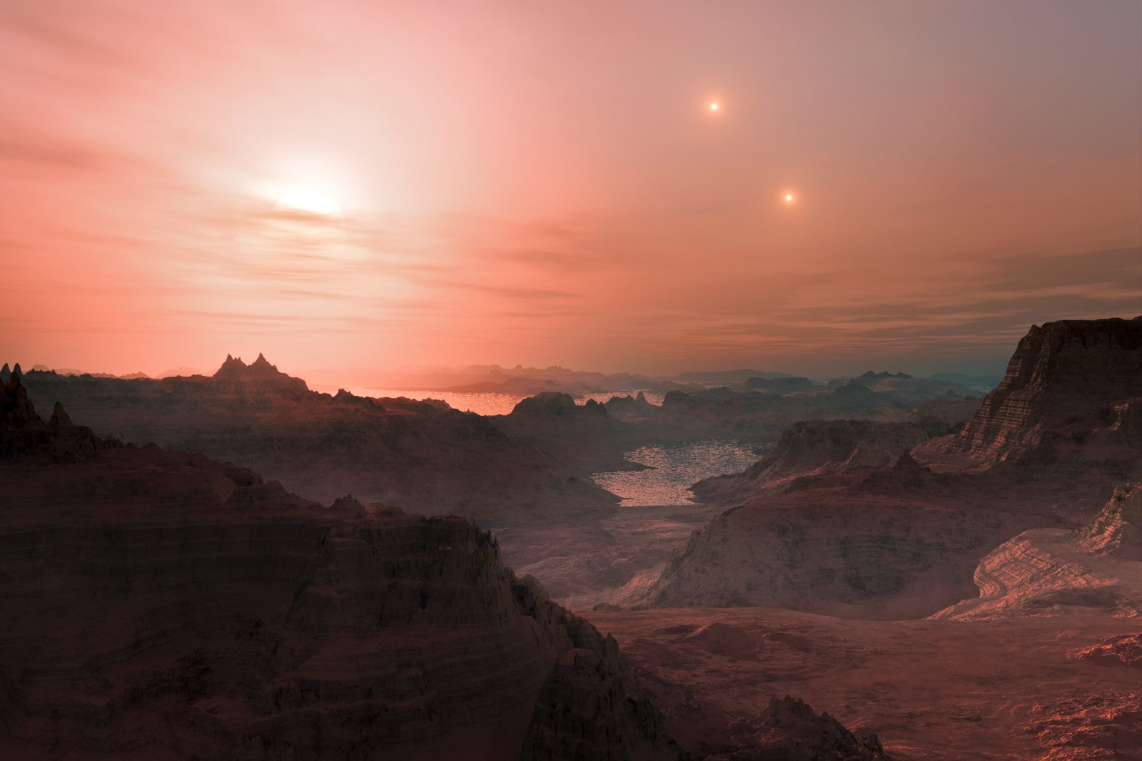 Recreación artística de un exoplaneta. Credit: ESO / L. Calçada