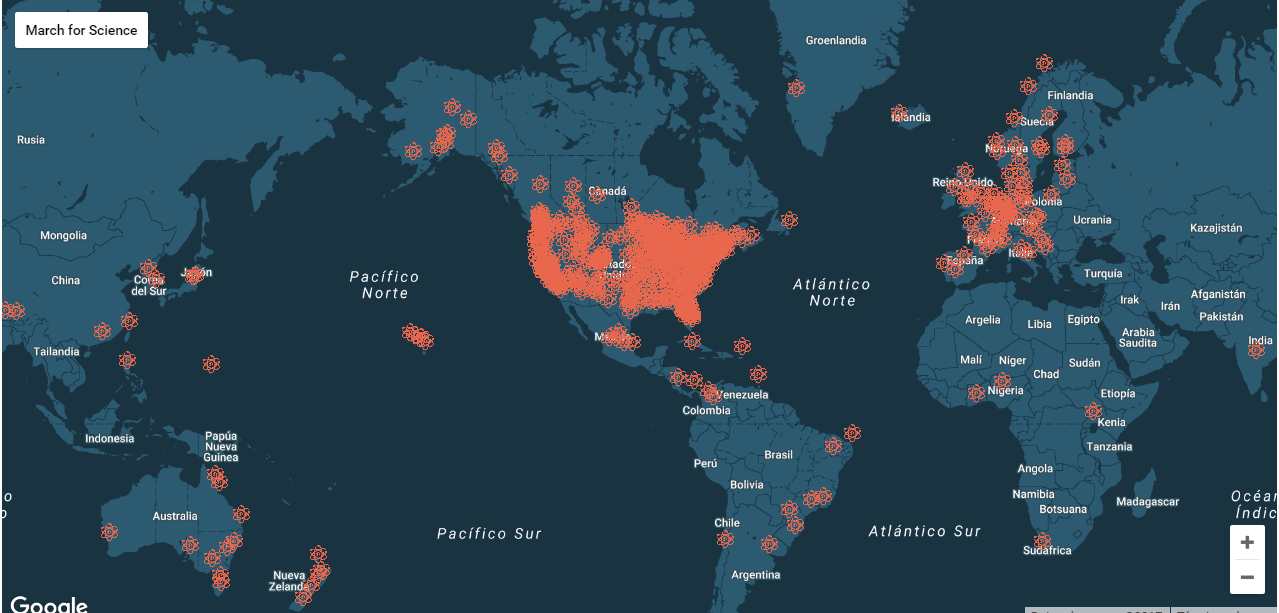 Más de 500 ciudades de 55 países se manifestarán por la ciencia el Día de la Tierra