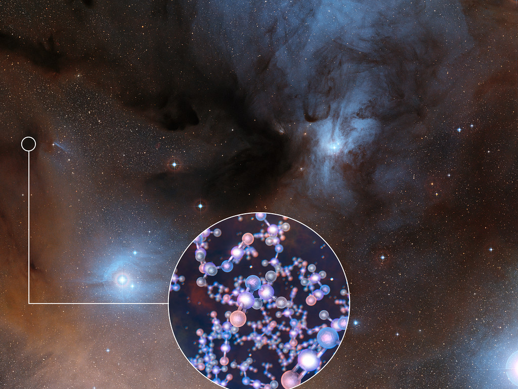 ALMA detecta isocianato de metilo alrededor de estrellas jóvenes de tipo solar. ESO