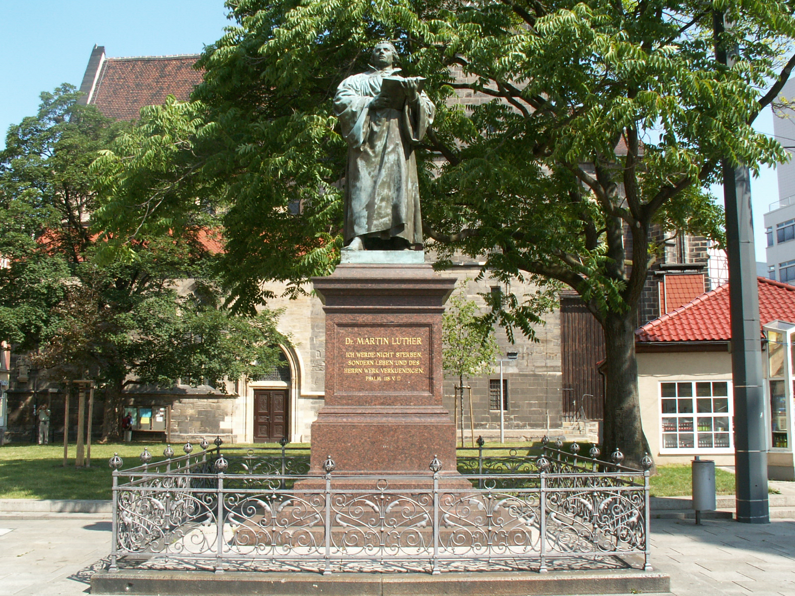 Monumento a Martin Lutero en Erfurt. Foto:Danny Busch