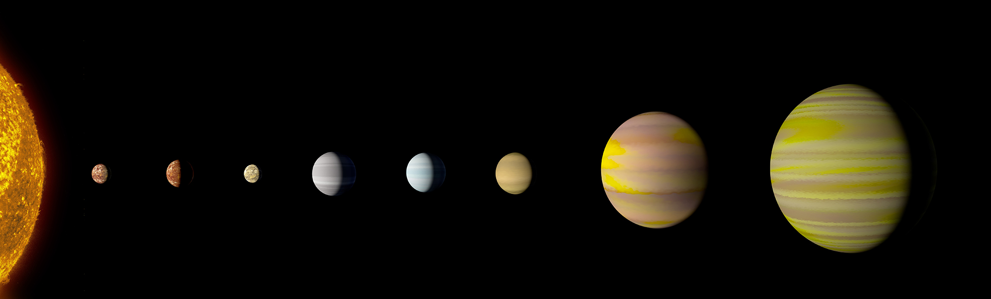 El Sistema Kepler-90 es ahora el primer sistema solar formado por tantos planetas como el nuestro. Credits: NASA/Wendy Stenzel