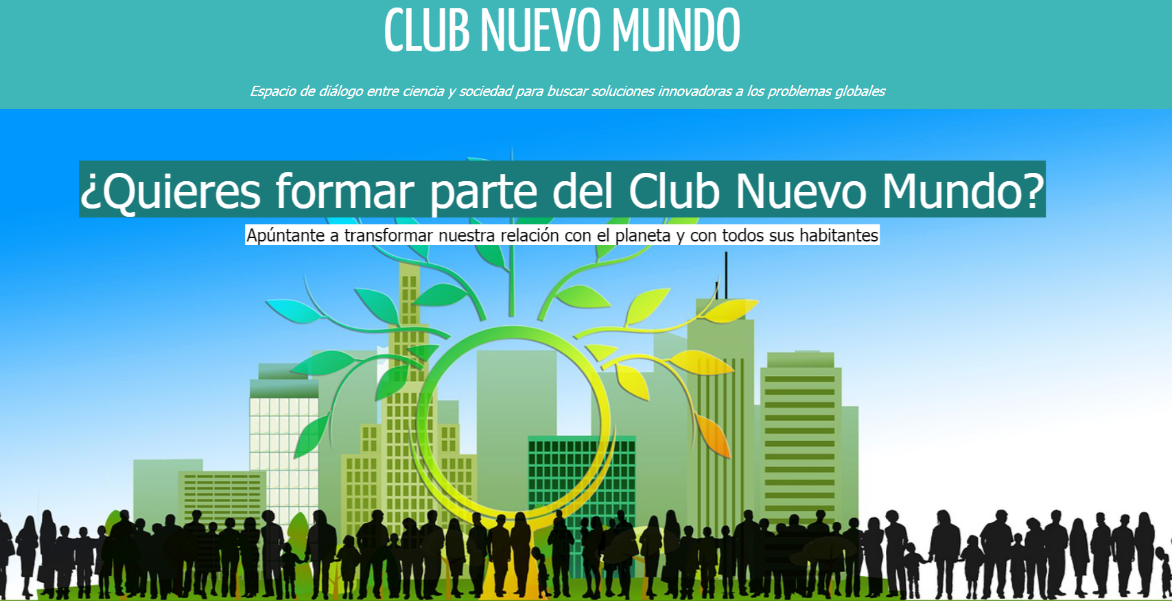 Así es la web del Club Nuevo Mundo. Foto: Tendencias21