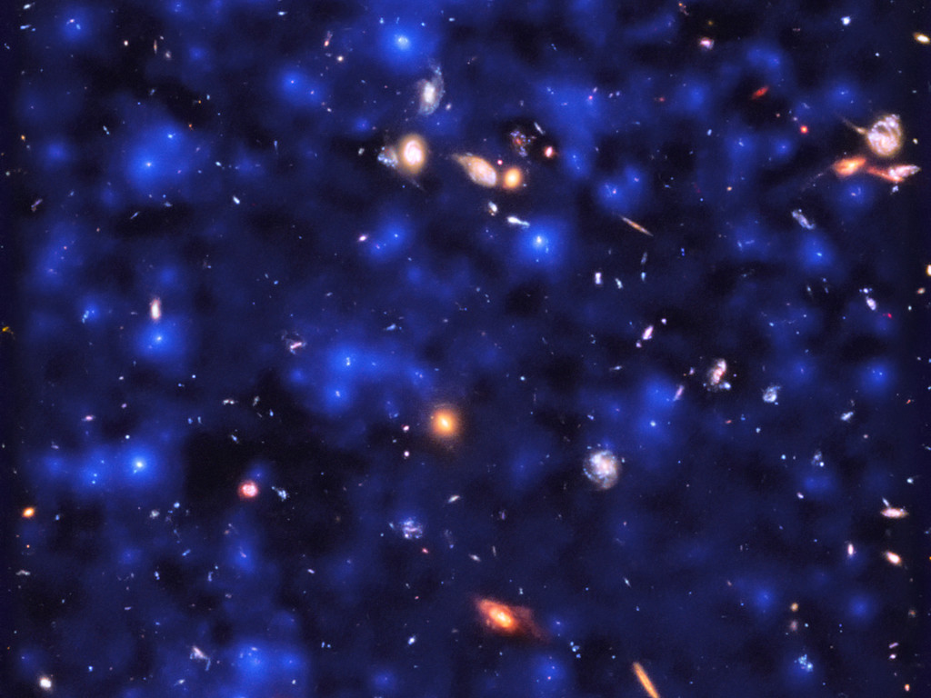 Así resplandece el oscuro universo. Crédito: ESA/Hubble & NASA, ESO/ Lutz Wisotzki et al.