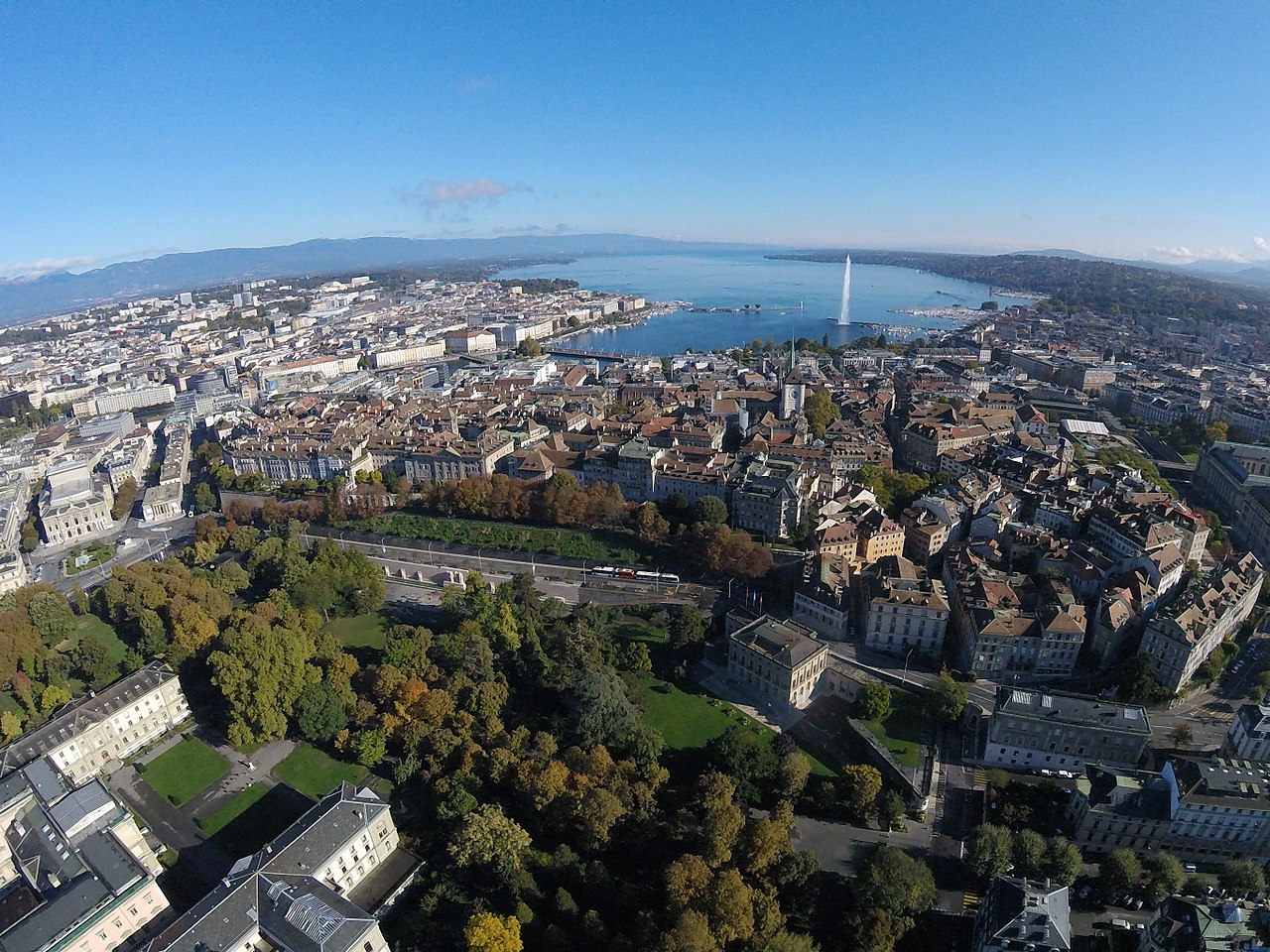 Vista aérea de Ginebra. 	Alexey m.