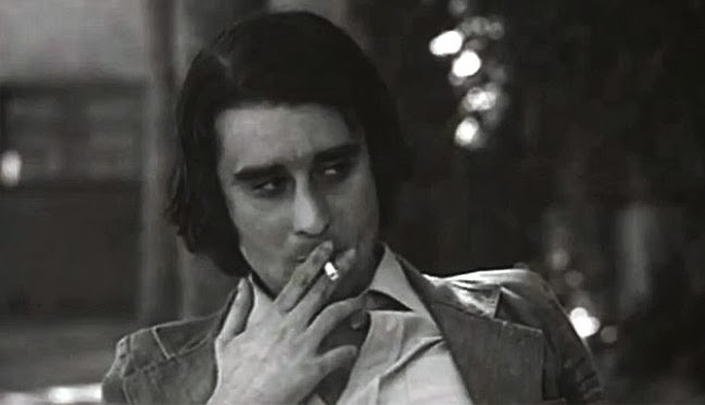 Leopoldo María Panero en un fotograma de "El desencanto", película española de 1976 dirigida por Jaime Chávarri. Fuente: Adiós Cultural.