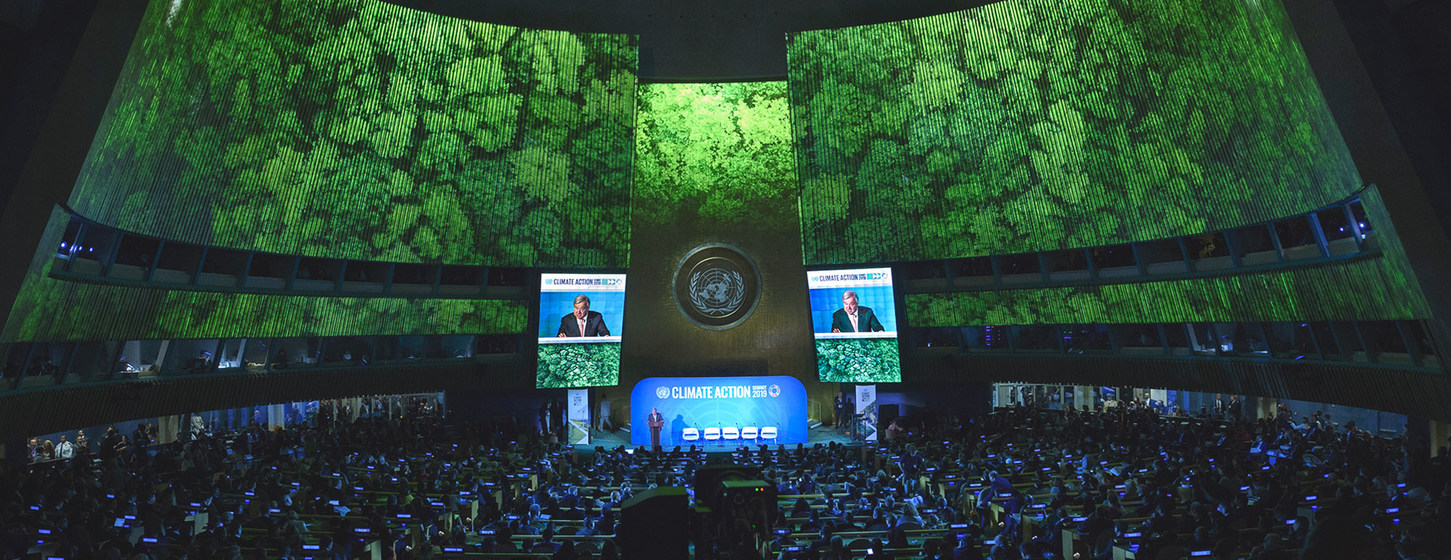 Momento de la apertura de la conferencia del clima de Naciones Unidas en NY. Foto: ONU/Loey Felipe
