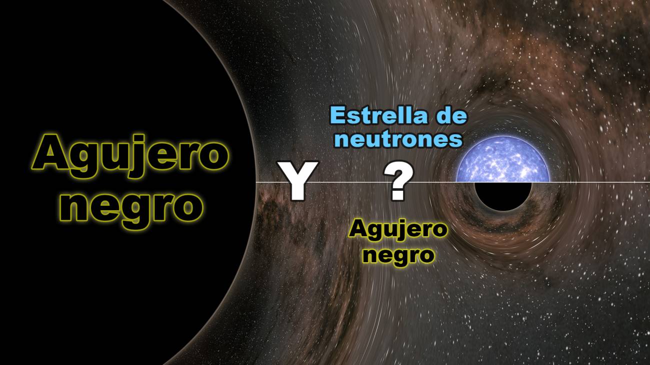 En agosto de 2019, la red de ondas gravitacionales LIGO-Virgo fue testigo de la fusión de un agujero negro con 23 veces la masa de nuestro sol con un objeto misterioso con 2,6 veces la masa de nuestra estrella, que tuvo lugar a 800 millones de años luz de la Tierra. Los científicos no saben si es un agujero negro o una estrella de neutrones. / LIGO / Caltech / MIT / R. Daño (IPAC)
