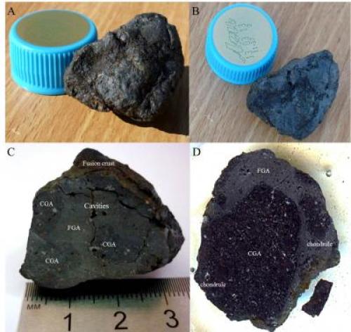 Fragmentos del meteorito de Chelyabinsk. Imagen: Victor Sharygin. Fuente: IGM.