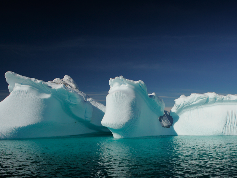 Icebergs en Groenlandia. El deshielo del Ártico es uno de los principales efectos del cambio climático, según los expertos. Imagen: nick_russill. Fuente: Flickr.